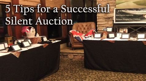 how to have a successful silent auction.